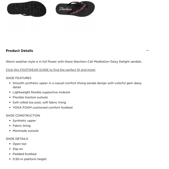 NWT Skechers Cali Meditation Daisy Delight flip flops - Picture 13 of 13